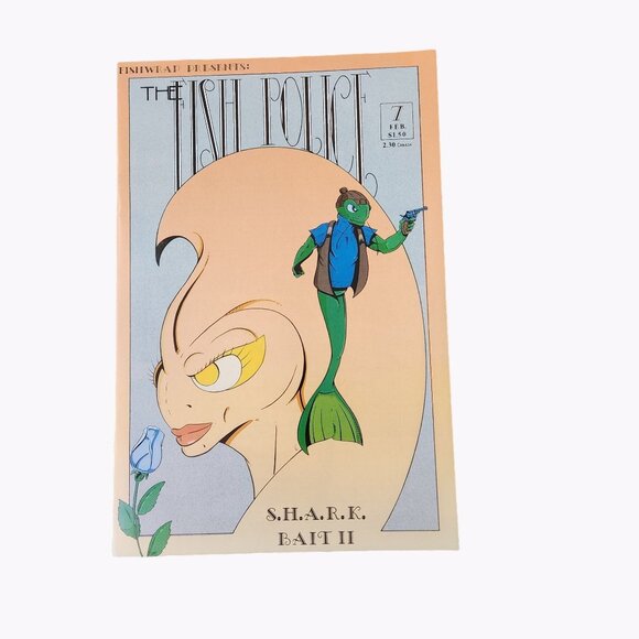 Fishwrap The Fish Police #7 1987 Comic Book Collector Bagged Boarded - Picture 1 of 2
